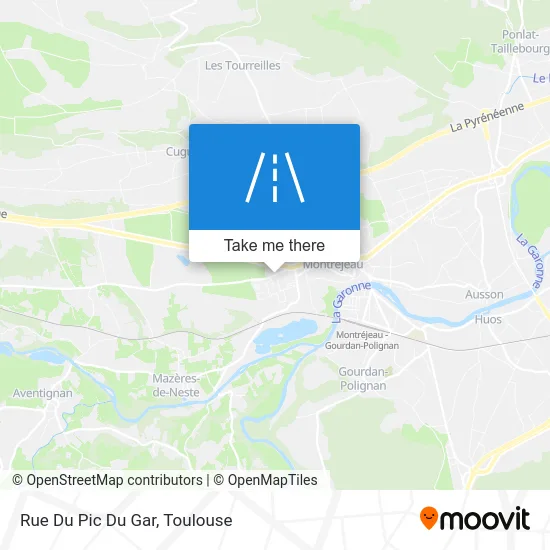 Rue Du Pic Du Gar map