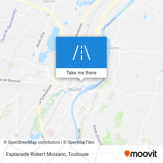 Esplanade Robert Moisanc map