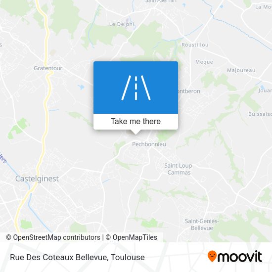 Rue Des Coteaux Bellevue map