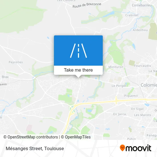 Rue Des Mésanges map