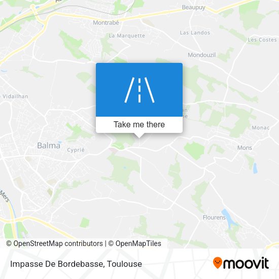 Impasse De Bordebasse map