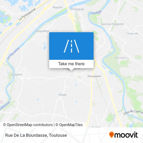 Rue De La Bourdasse map