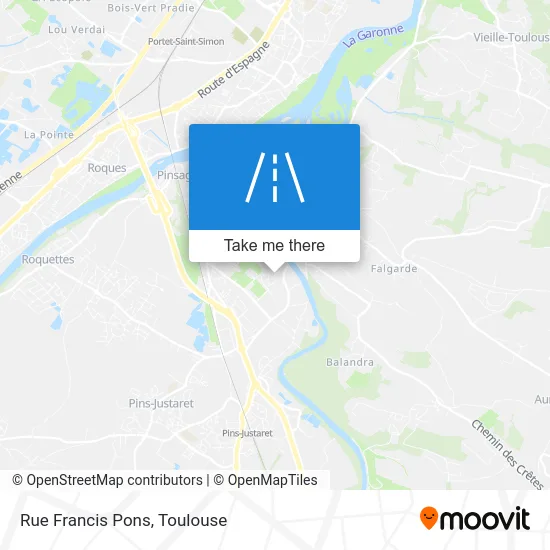 Rue Francis Pons map