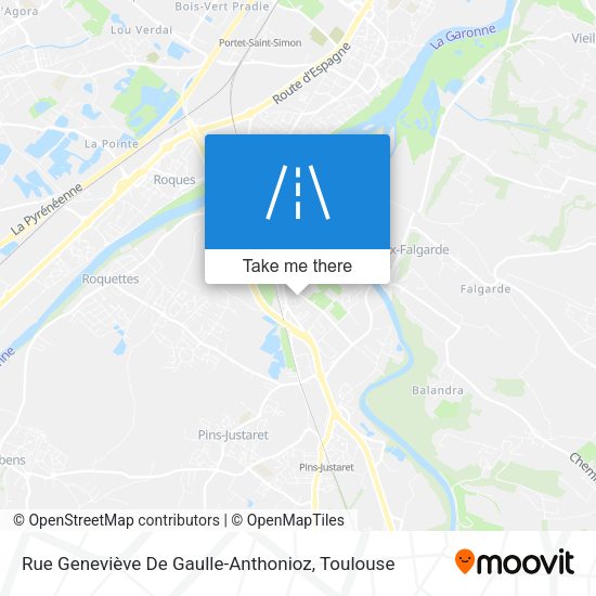 Rue Geneviève De Gaulle-Anthonioz map