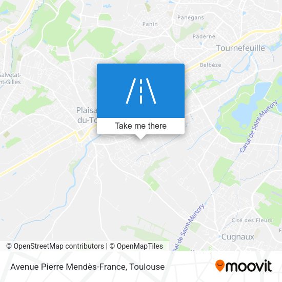 Avenue Pierre Mendès-France map