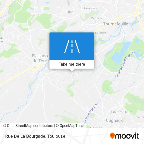 Rue De La Bourgade map
