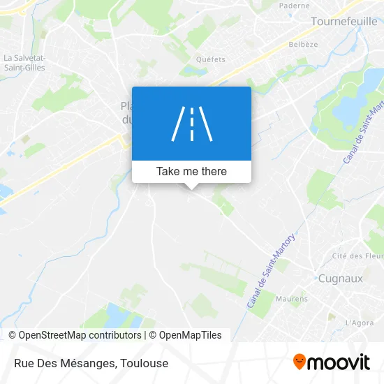 Rue Des Mésanges map