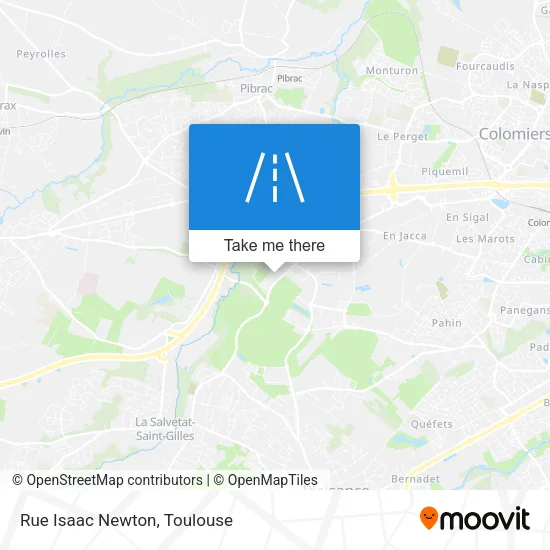 Rue Isaac Newton map