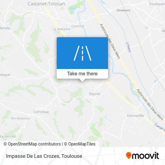 Impasse De Las Crozes map