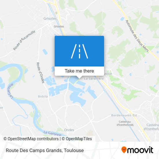 Route Des Camps Grands map