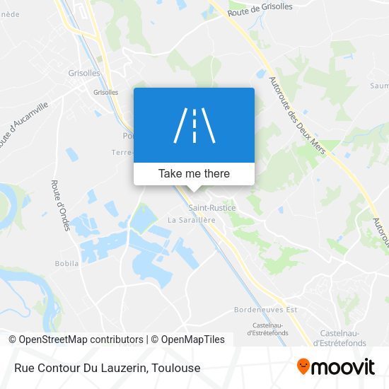 Rue Contour Du Lauzerin map