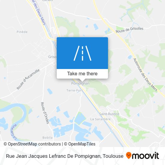 Rue Jean Jacques Lefranc De Pompignan map