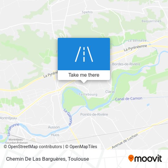 Chemin De Las Barguères map