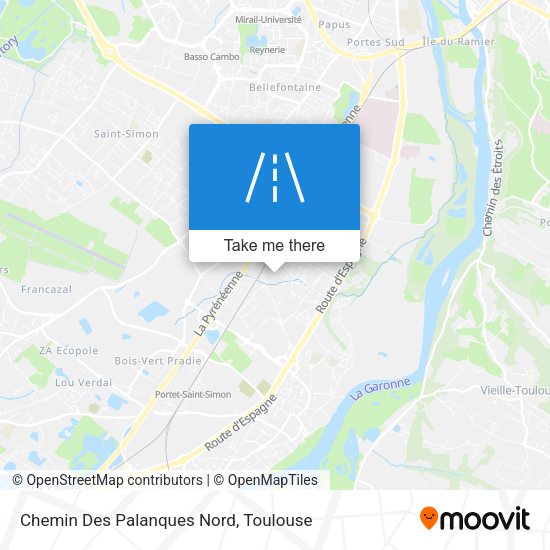 Chemin Des Palanques Nord map