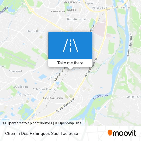 Chemin Des Palanques Sud map