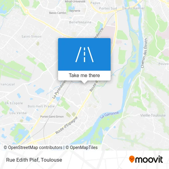 Rue Edith Piaf map