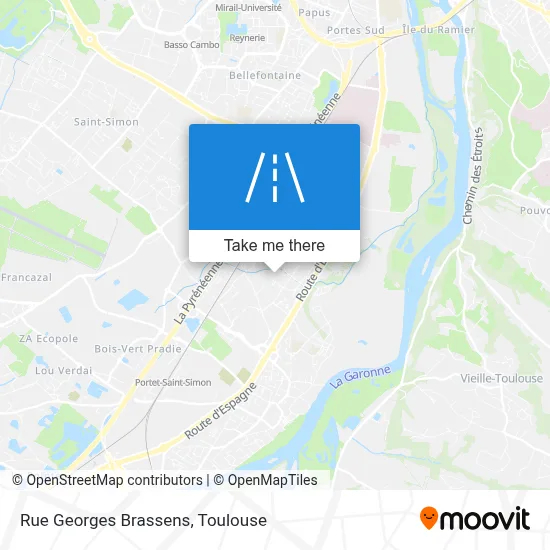 Rue Georges Brassens map