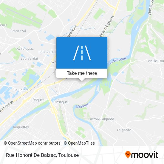 Rue Honoré De Balzac map