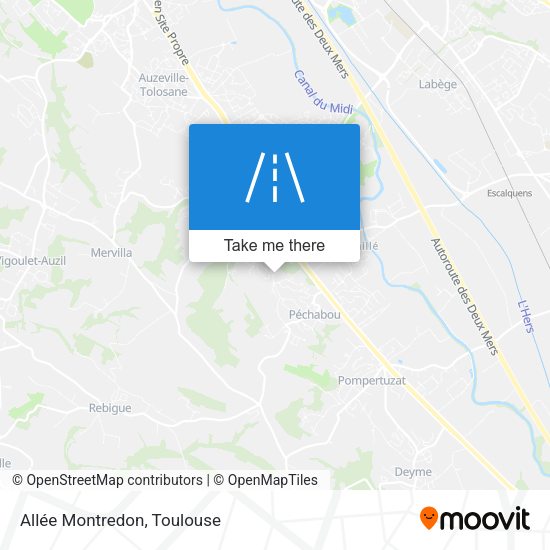 Allée Montredon map