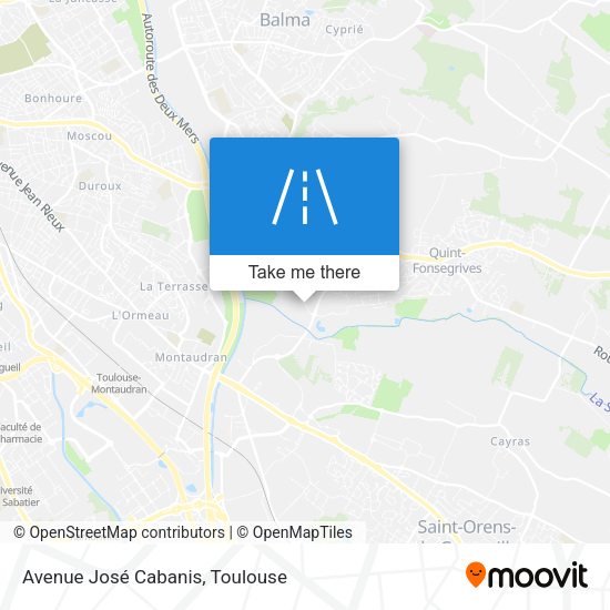 Avenue José Cabanis map