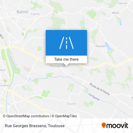 Rue Georges Brassens map