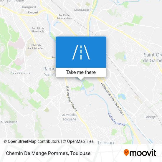 Chemin De Mange Pommes map