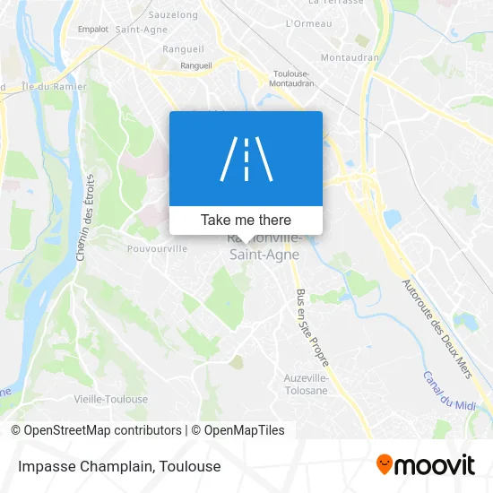 Impasse Champlain map