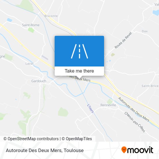 Autoroute Des Deux Mers map