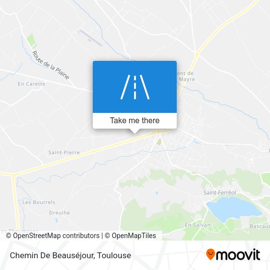 Chemin De Beauséjour map