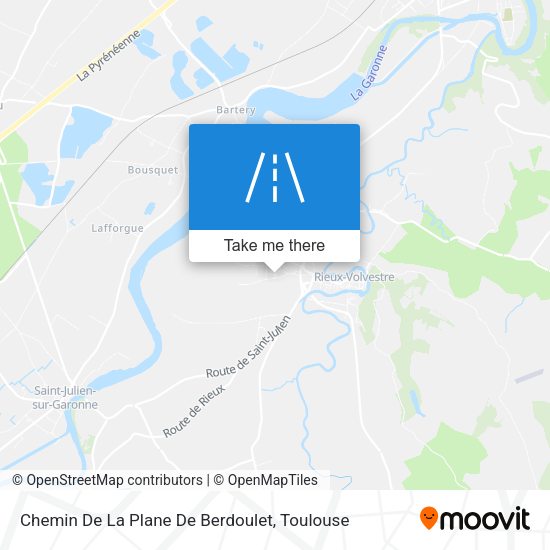 Chemin De La Plane De Berdoulet map