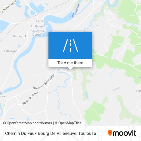 Chemin Du Faux Bourg De Villeneuve map