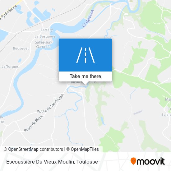 Escoussière Du Vieux Moulin map