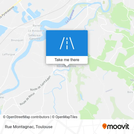Rue Montagnac map