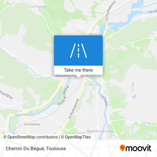 Chemin Du Bégué map