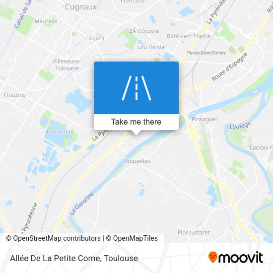 Allée De La Petite Come map