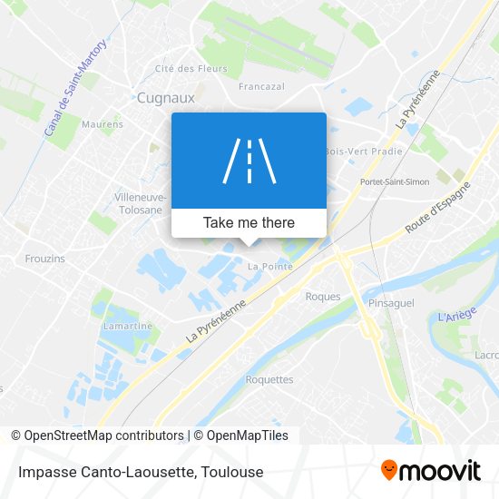 Impasse Canto-Laousette map