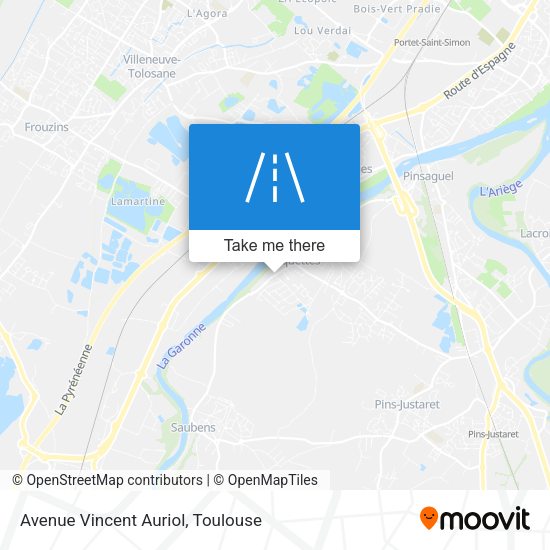 Avenue Vincent Auriol map