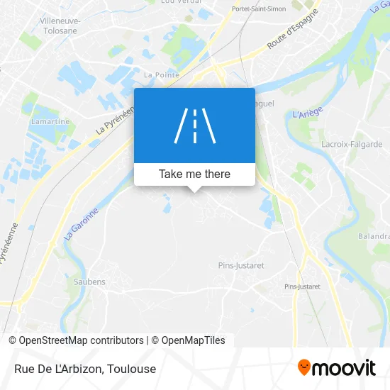 Rue De L'Arbizon map