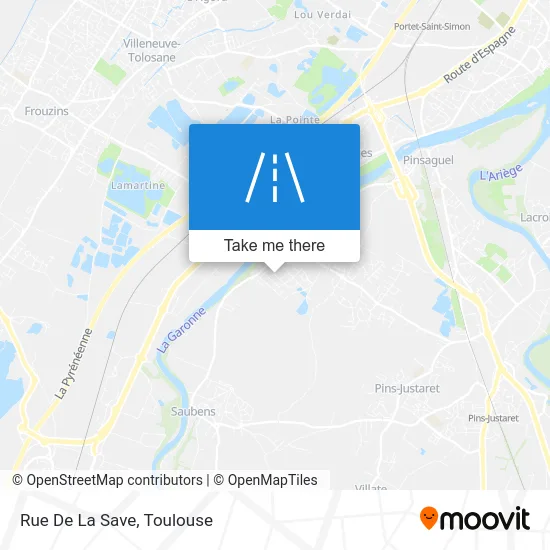 Rue De La Save map