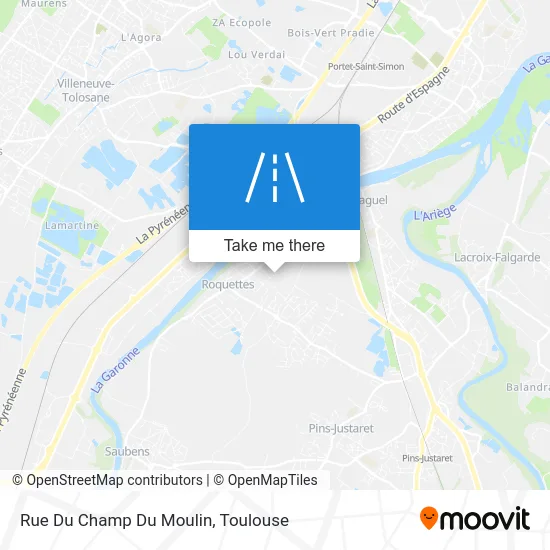 Rue Du Champ Du Moulin map