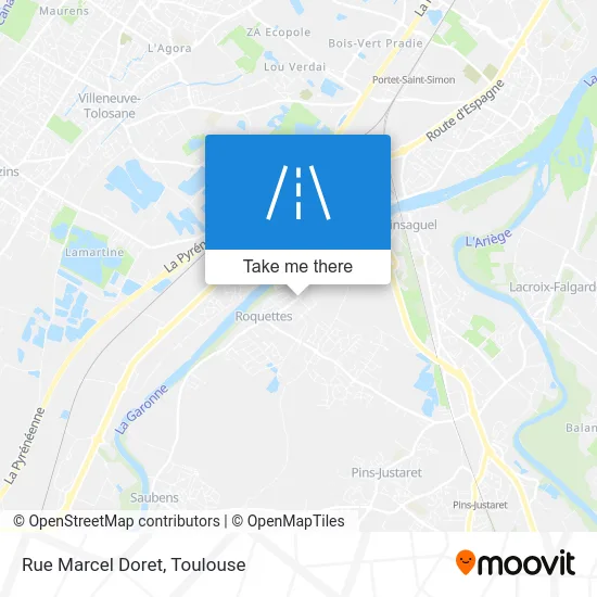Rue Marcel Doret map