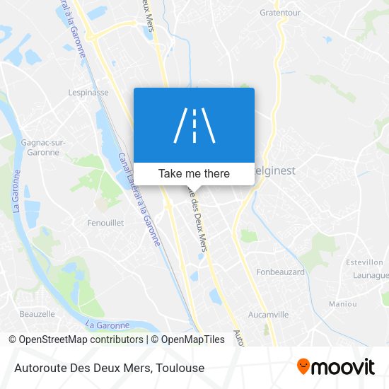 Autoroute Des Deux Mers map