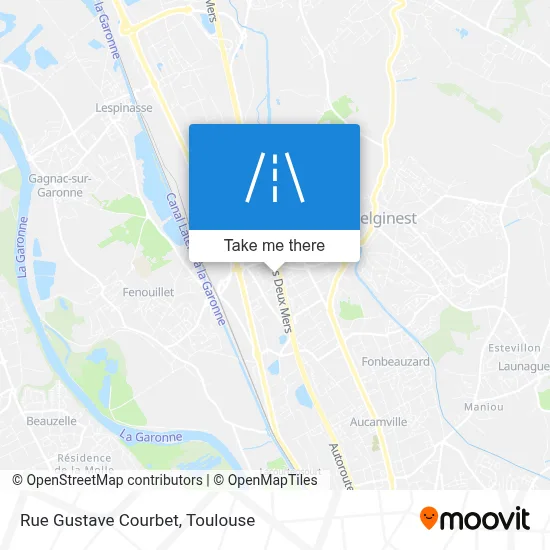 Rue Gustave Courbet map