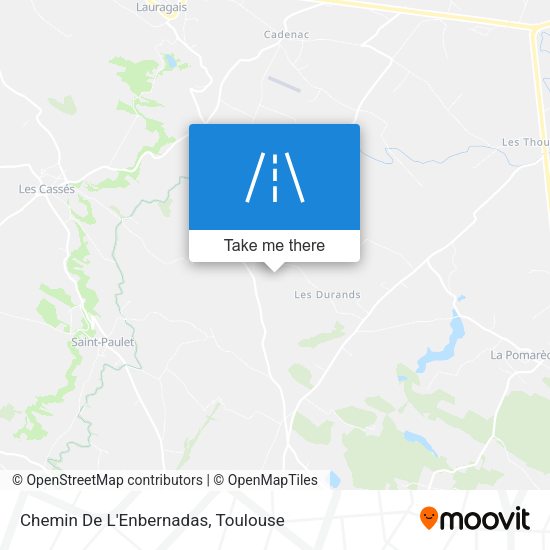 Chemin De L'Enbernadas map
