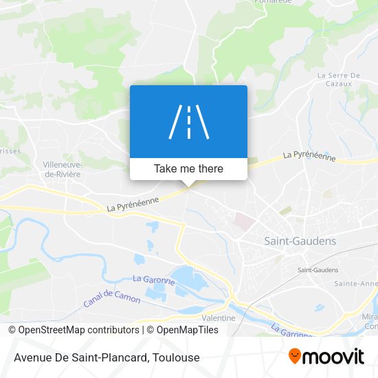 Avenue De Saint-Plancard map