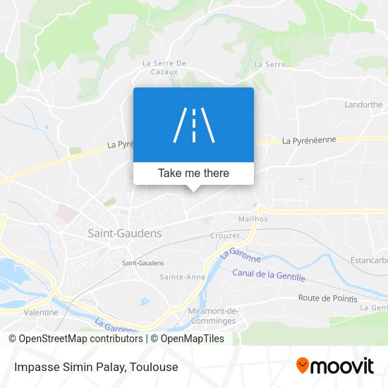 Impasse Simin Palay map