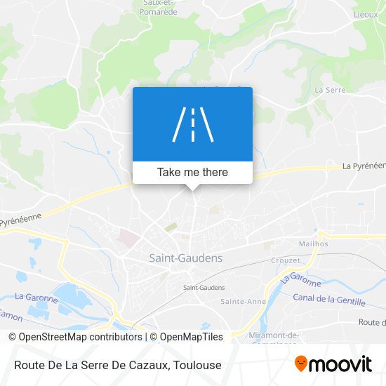 Route De La Serre De Cazaux map