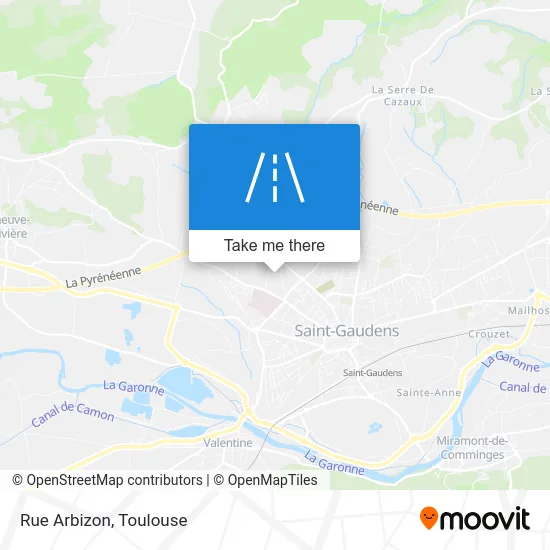 Rue Arbizon map