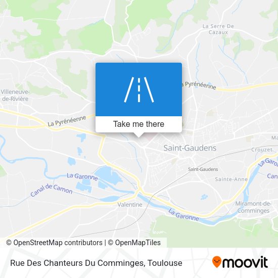 Rue Des Chanteurs Du Comminges map