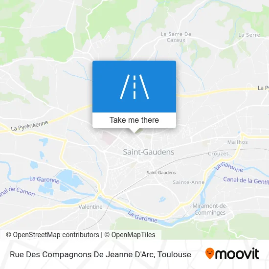 Rue Des Compagnons De Jeanne D'Arc map